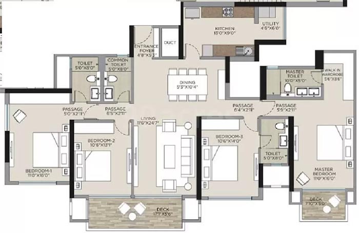 Kolte Patil Verve Bangur Nagar Floor Plan